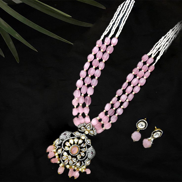 Victorian Pendant Beads Maalai Set D3408250D